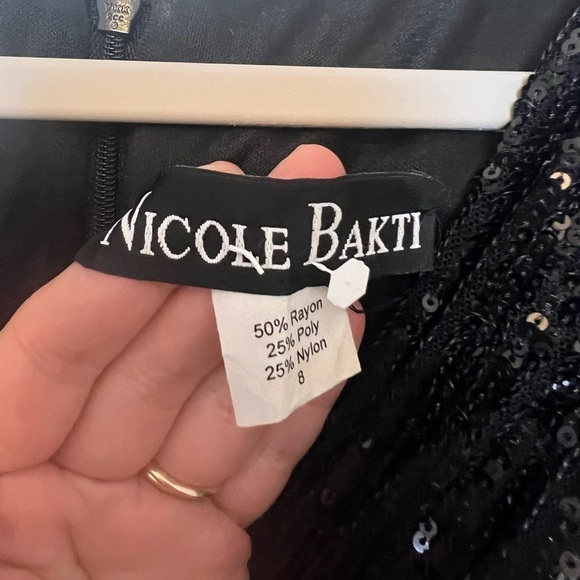 NIcole Bakti - 7220 black sequins evening gown - Picture 8 of 9